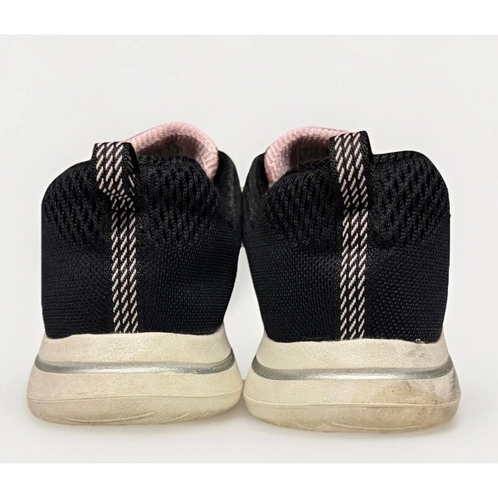 Skechers Black/Light Pink Go Walk 5 Lake Views Womens Lace Up Size 9
